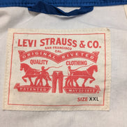 Veste Coach Jacket Levi's XXL Chicago Cubs Coupe-Vent Bleu Rare Vintage |207b