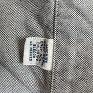 Chemise Ralph Lauren Blake XL/XXL gris uni manches courtes coton Hong Kong