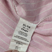 Chemise Chaps manches courtes rose à rayures taille XL #227msch
