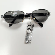 Lunettes de soleil Y2K Ovales Métal Chromé Branches Larges