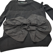 Pull Lauren Ralph Lauren Femme XXL Noir Coton Col Rond Nœud à Pois