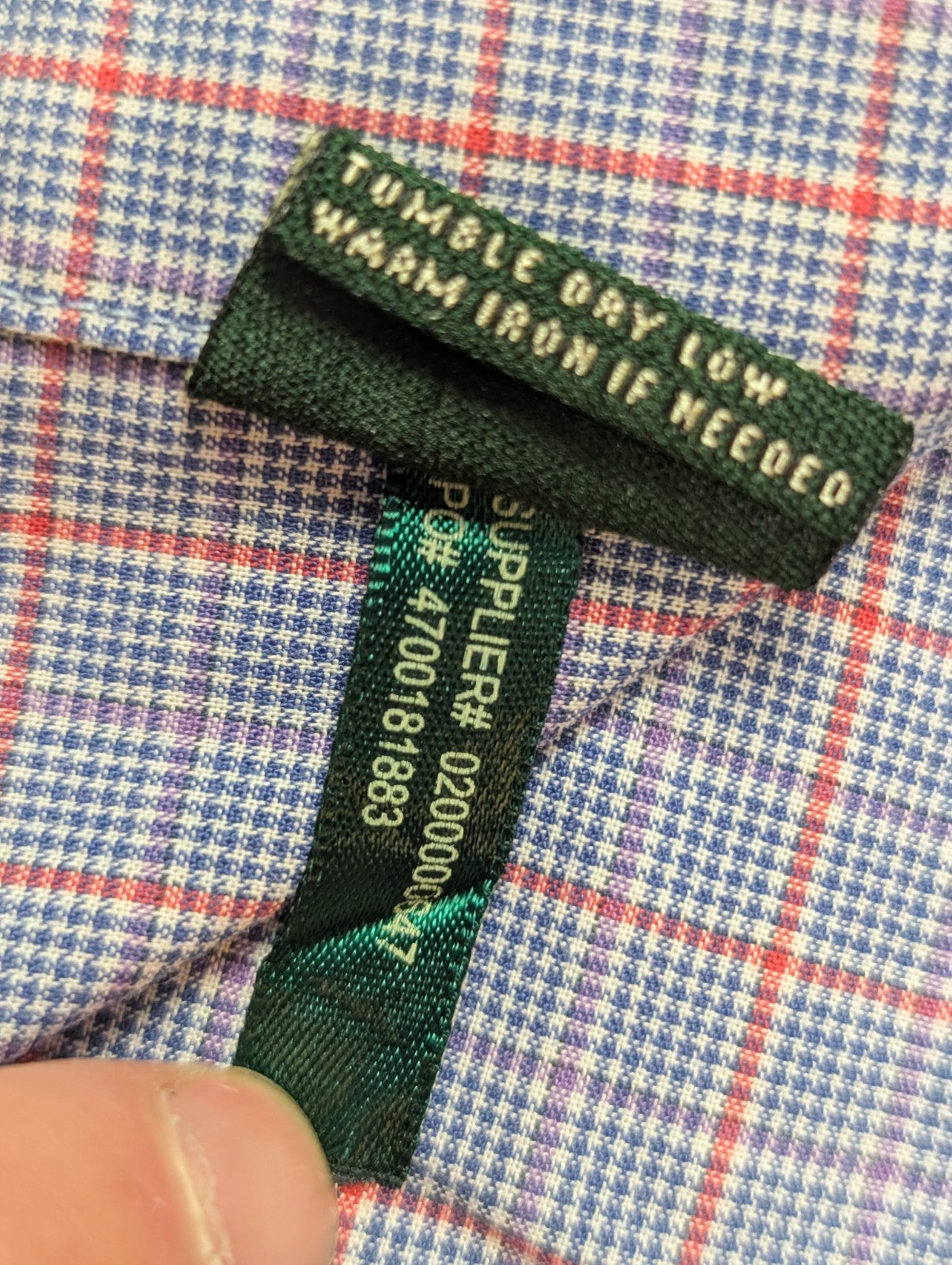 Chemise Lauren Ralph Lauren sans logo bleu à carreaux taille L #22ch