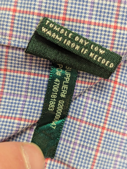 Chemise Lauren Ralph Lauren sans logo bleu à carreaux taille L #22ch