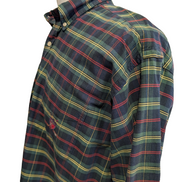 Chemise Polo Ralph Lauren Shirt XL Tartan Vert Rouge Écusson Polo Club Button