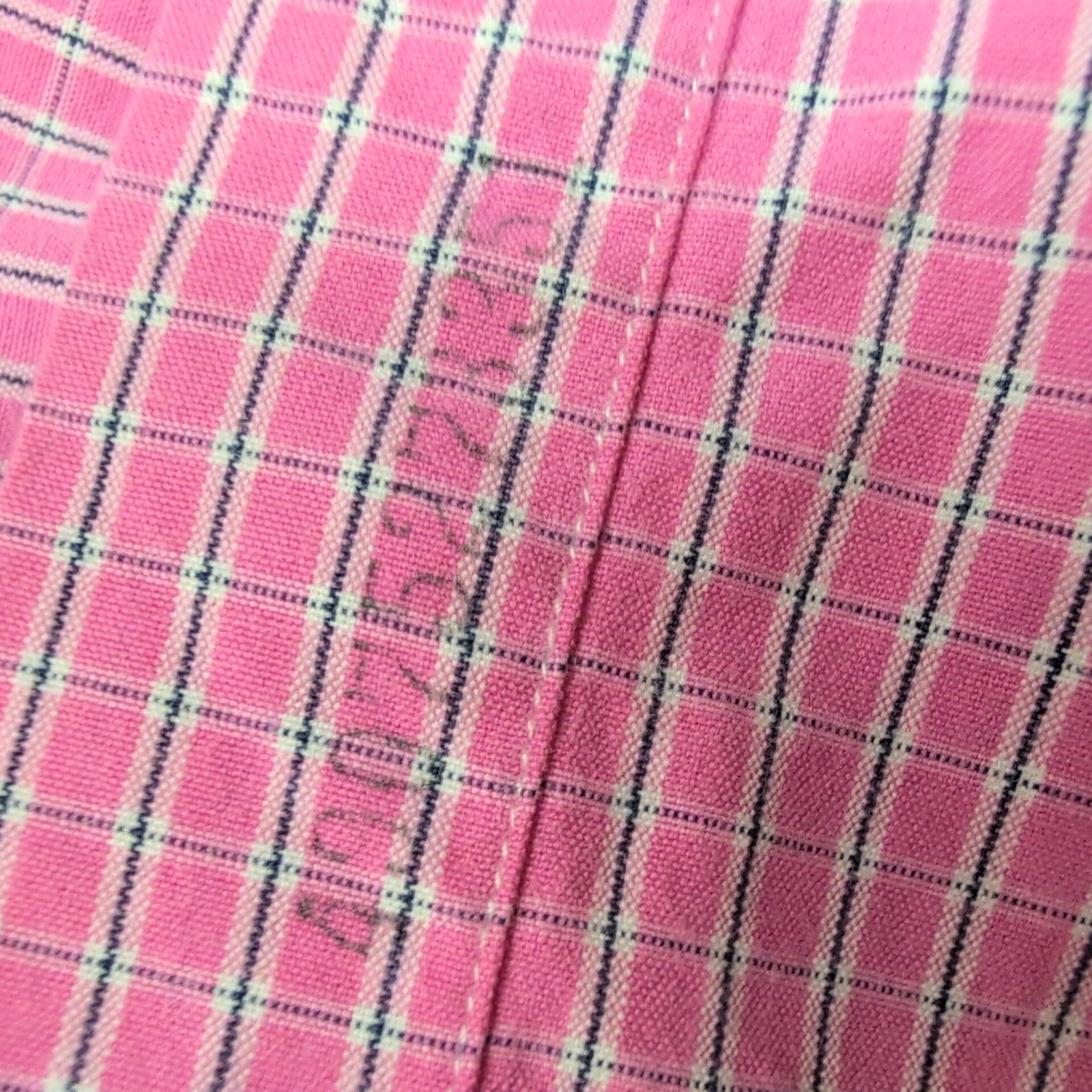 Chemise Ralph Lauren Blake XXL rose carreaux logo noir 100% coton