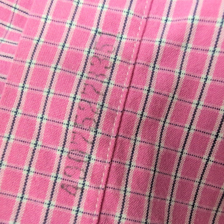 Chemise Ralph Lauren Blake XXL rose carreaux logo noir 100% coton