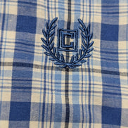 Chemise Chaps manches courtes bleu à carreaux taille L #229msch
