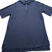 Polo manches courtes Polo Ralph Lauren Golf L bleu marine rayures coton Pima