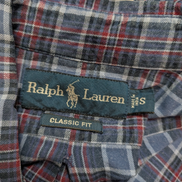 CHEMISE Ralph Lauren homme S Classic Flannel BLEU ROUGE hiver ❄️