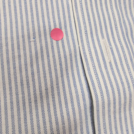 Chemise L.L. Bean Bleu à Rayures Wrinkle Resistant 1 Poche - Taille L