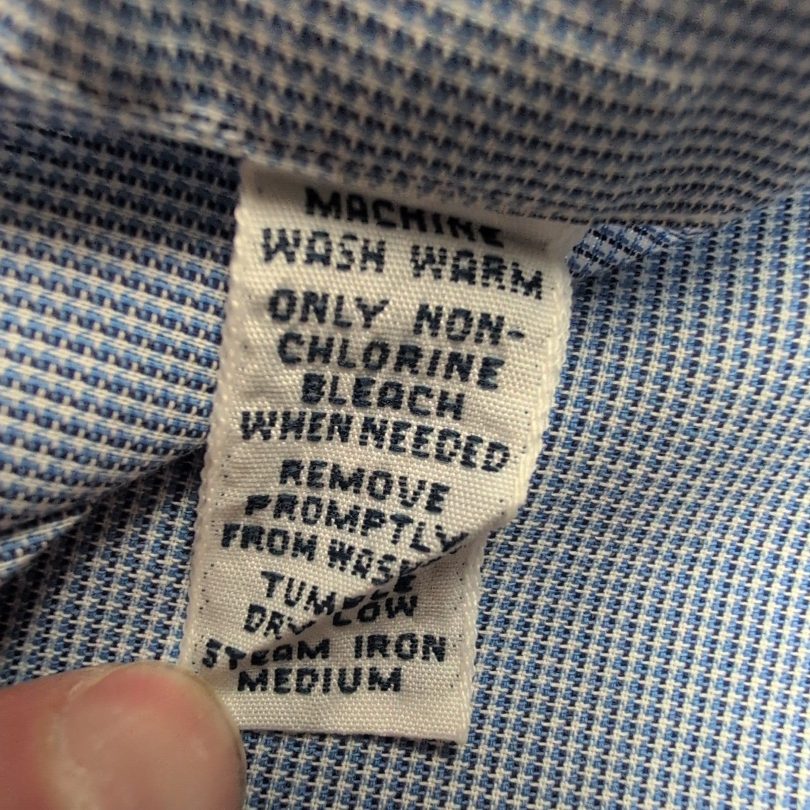 Chemise Ralph Lauren Yarmouth XL Bleu Microcarreaux Manches Courtes