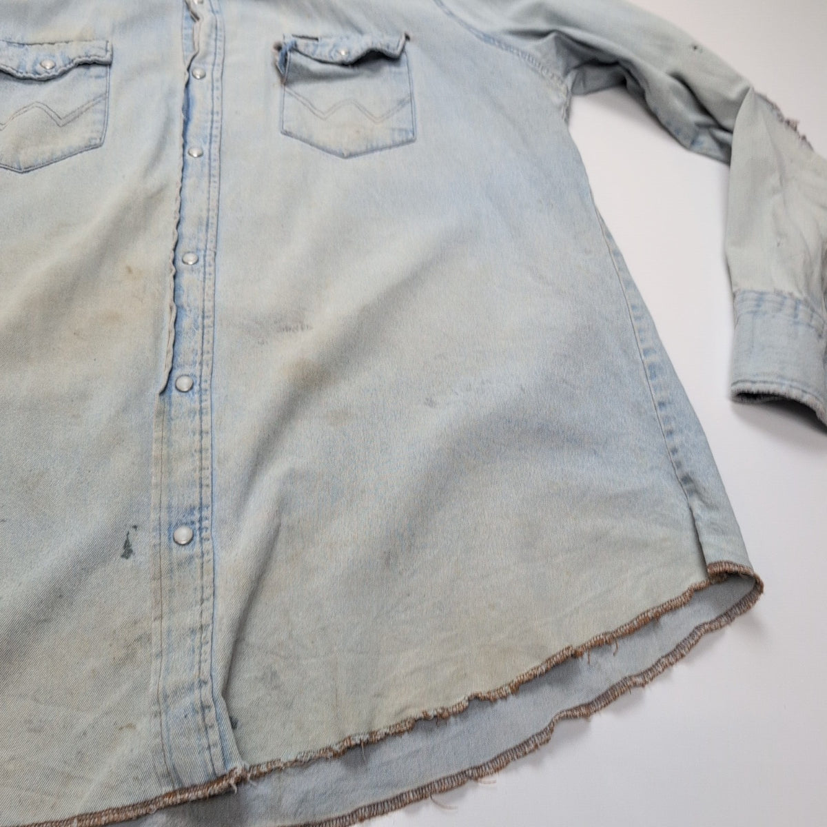 Chemise Wrangler 2XL Tall Jean Western Vintage GRUNG manches longues