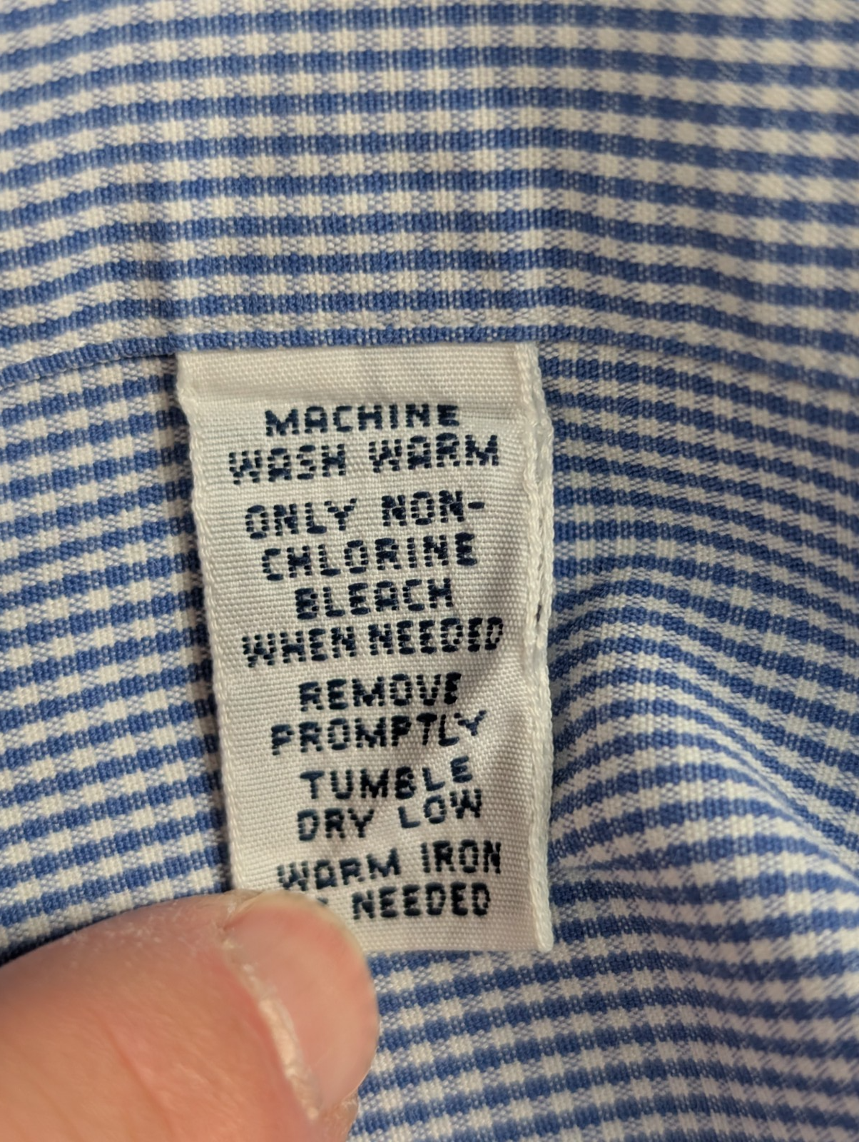Chemise Polo Ralph Lauren Shirt Blake XL Vichy Bleu Blanc Logo Marine Button Dow