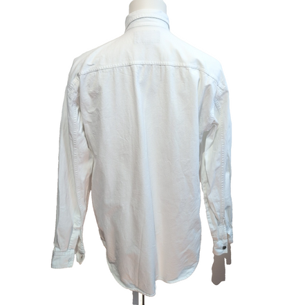 Chemise Levi's L Blanc Jean Coton 2 Poches Boutons Métal Homme