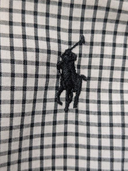 Chemise Ralph Lauren Blake L Noir Blanc Petits Carreaux Shirt Button Down