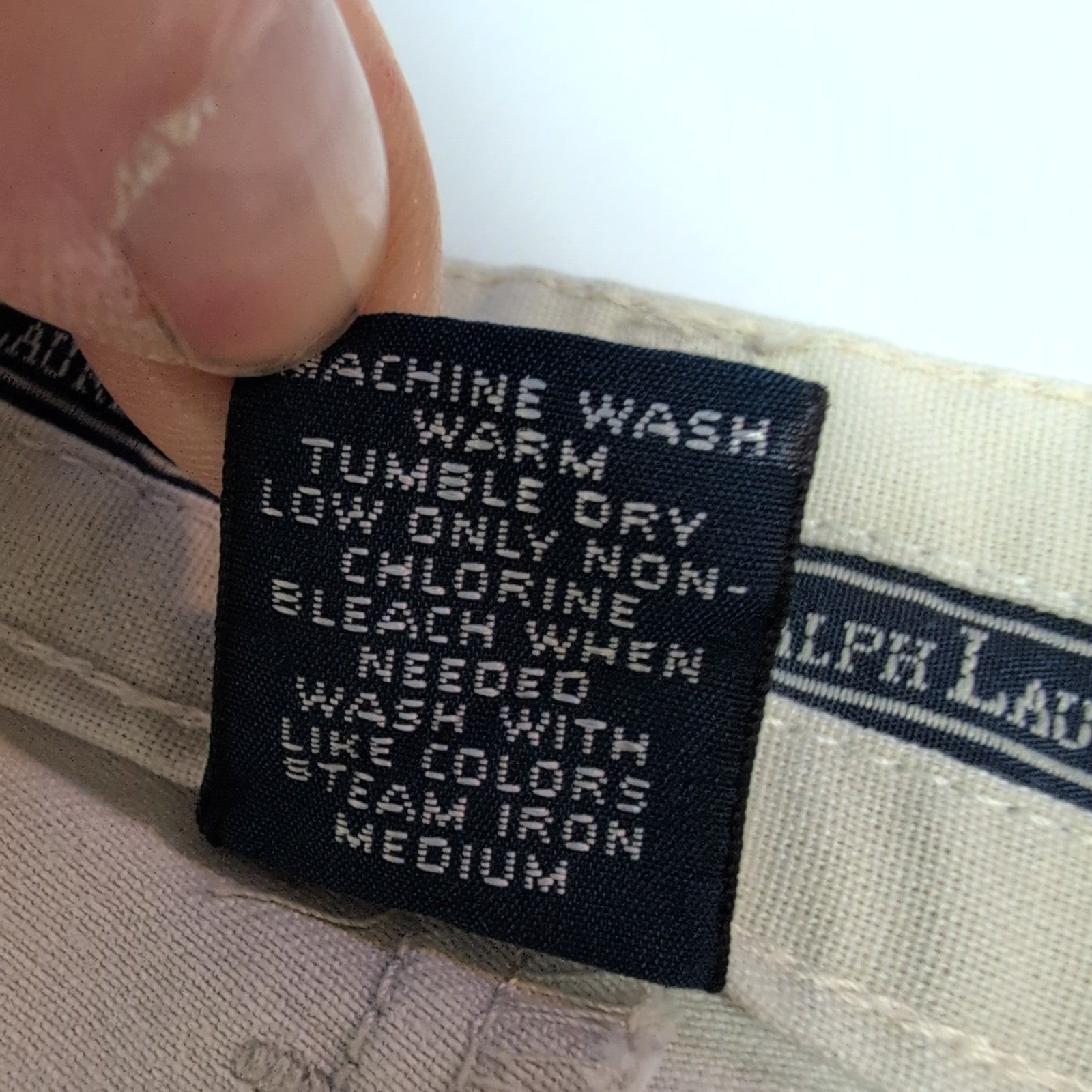 Pantalon chino Polo Ralph Lauren crème taille W36xL36 FR36 #39cr