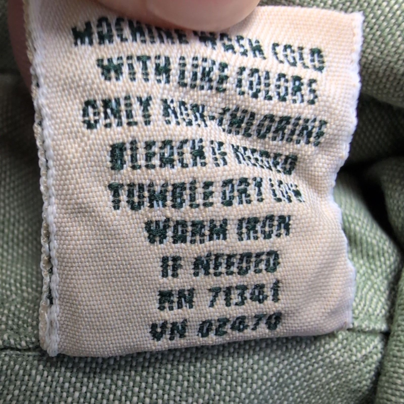 Chemise L.L. Bean verte uni 2 poches taille L