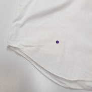 Chemise Ralph Lauren Classic Fit XL Blanc Uni Logo Bleu Marine manches longues