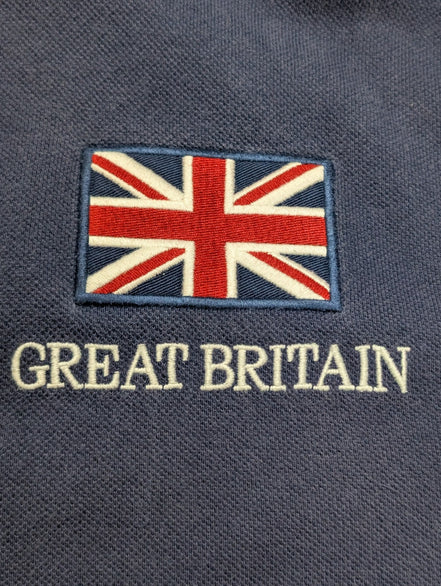 Veste zippée Polo Ralph Lauren Great Britain Bleu Marine Big Poney - Taille L