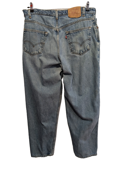 Jean LEVI'S 570 Baggy Vintage 🛹 Taille W36 (Taille 41cm) 🛹 Bleu Délavé Grunge