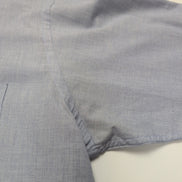 Chemise Pierre Cardin L/XL Bleu 60% Coton Poche Boutonnée Vtg Manches longues