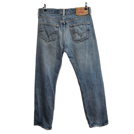 Levi’s 501 Jean Homme W33 L32 Bleu Vintage Pantalon Bouton Droit