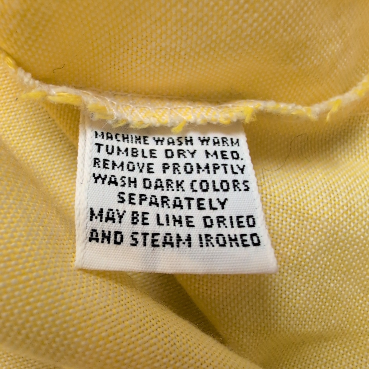 Chemise Lancer M Jaune Never Needs Ironing Button Down Vintage
