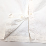Chemise Dickies 3XL Blanche Rayures Gaufrées 100% Coton Manches Courtes