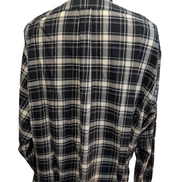 CHEMISE Ralph Lauren homme XXL TBE FLANELLE Noir Blanc défaut 🌑