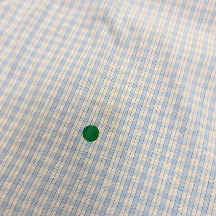 Chemise YVES SAINT LAURENT Bleu Carreaux XL Logo Brodé Manches Courtes