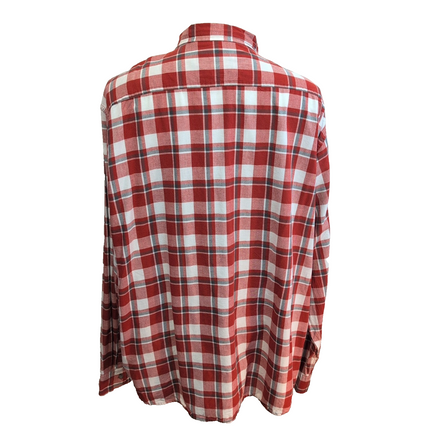 Chemise Wrangler Rouge et Blanche à Carreaux 100% Coton Taille 3XL