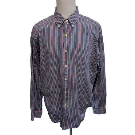 Chemise Ralph Lauren XXL Custom Fit Made in Hong Kong Rayures Coton