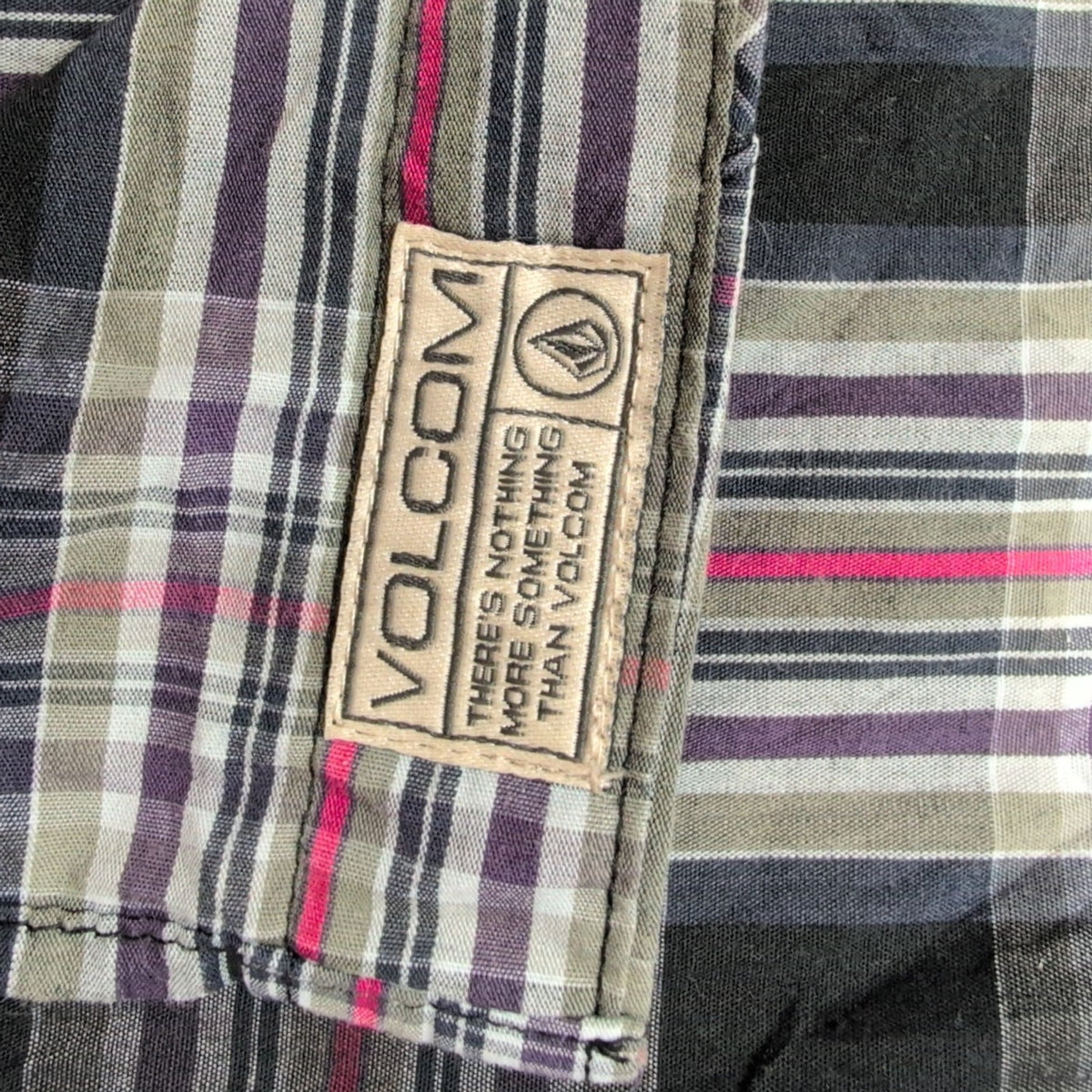 Chemise Nautica Hong Kong M vert violet carreaux 55 % coton / 45 % Tencel