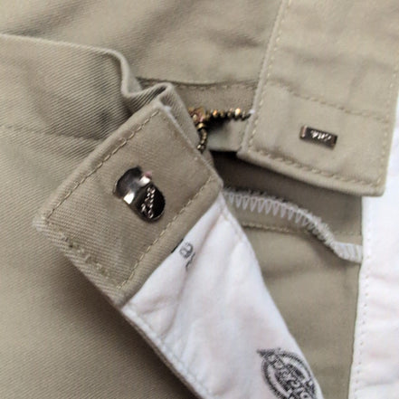Short Dickies Workwear Beige Crème Homme W40 Relaxed Fit Coupe Droite Excellent