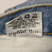 Jean Lee Homme Vintage Bleu Clair W32 L32 Denim Robuste Pantalon Droit