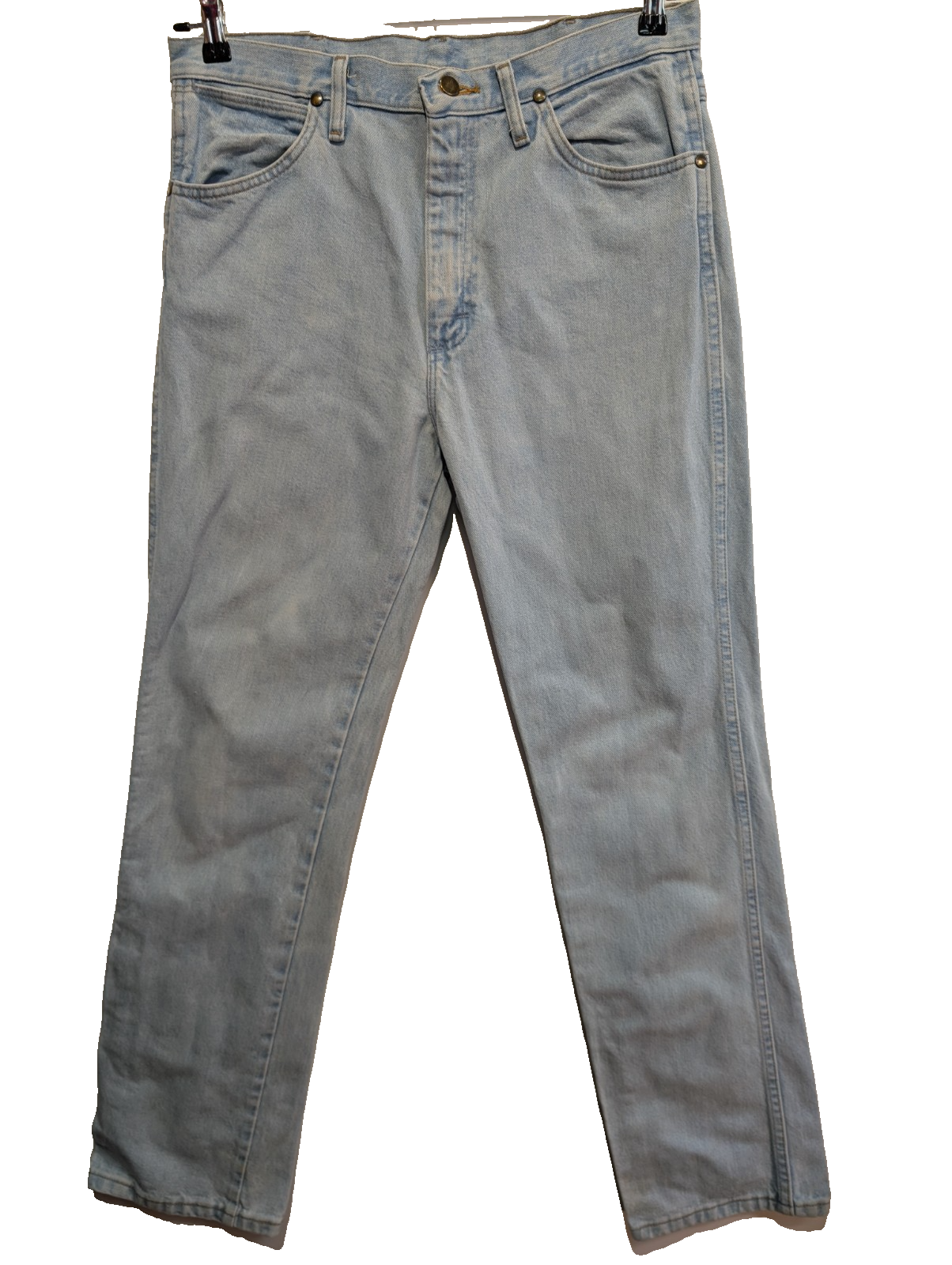 Jean Wrangler Homme Vintage Bleu W34 L32 Denim Robuste Épais Taille Élastique