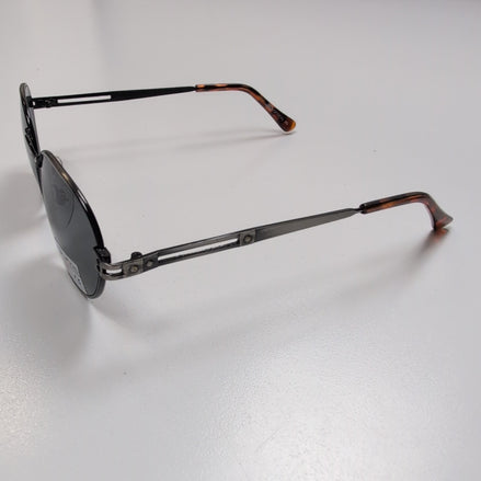 Lunettes de soleil Y2K JD Optical Acier Brossé et Imitation Bois