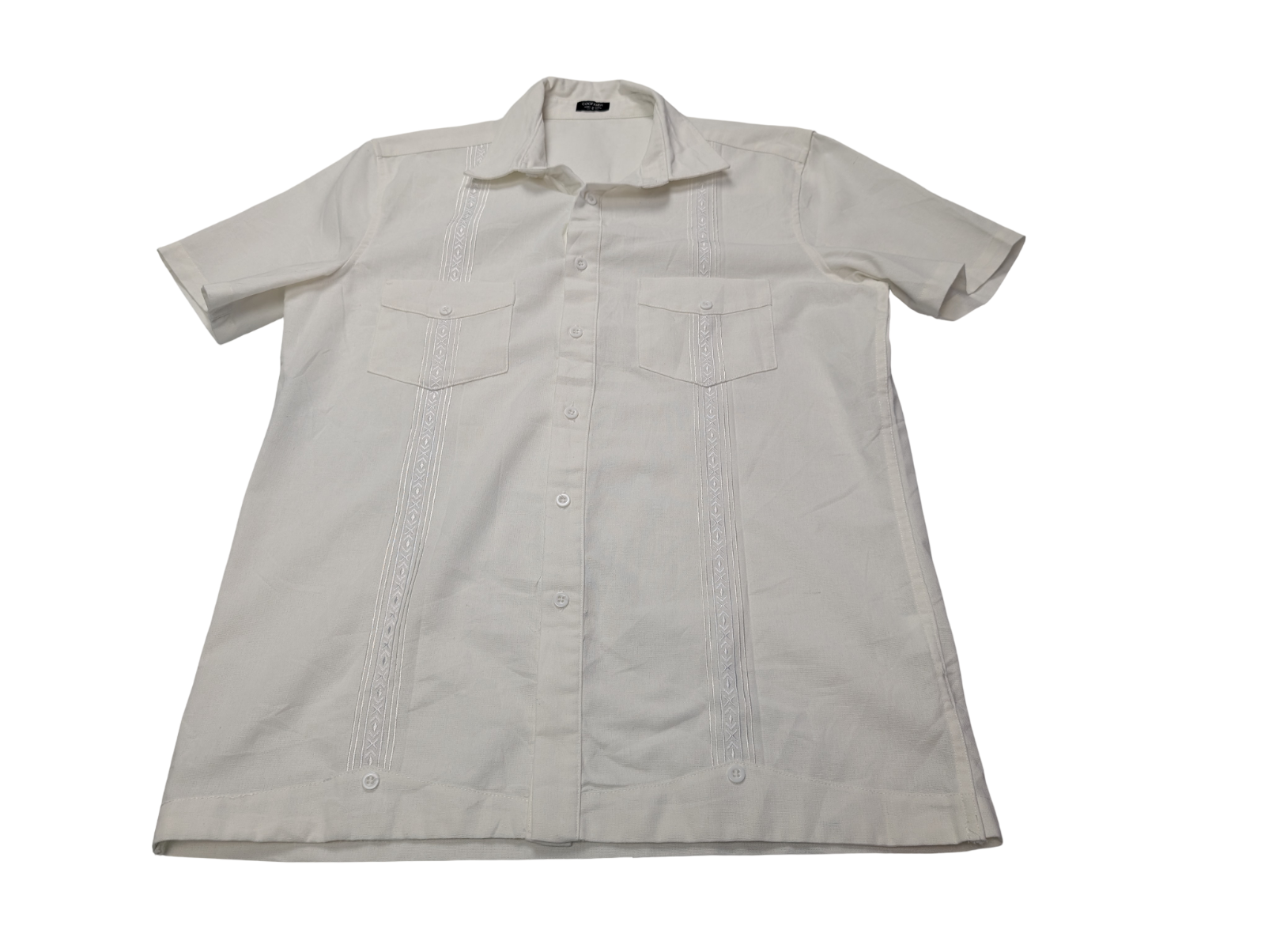 Chemise hawaïenne soie et lin Coofandy manches courtes taille S #704 hawaienne