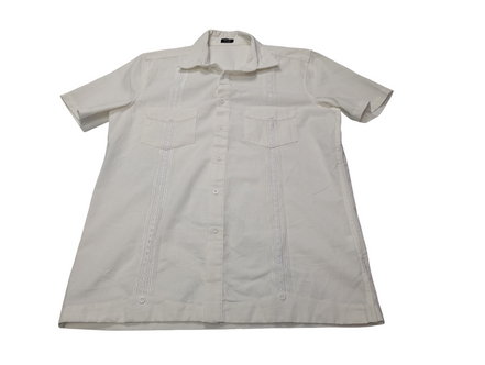 Chemise hawaïenne soie et lin Coofandy manches courtes taille S #704 hawaienne