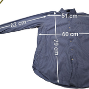 Chemise Nautica bleu uni taille XL #136msch