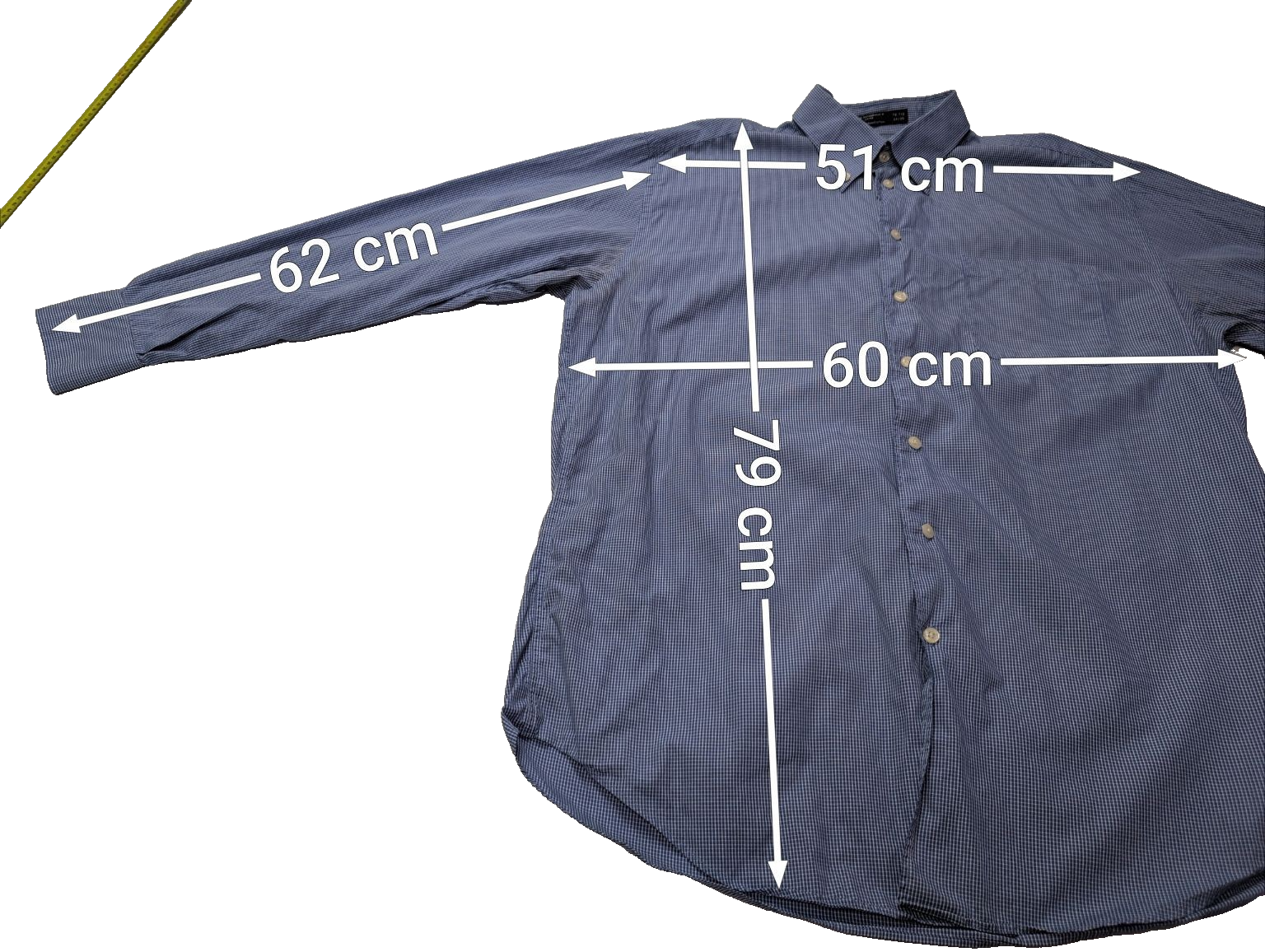 Chemise Nautica bleu uni taille XL #136msch