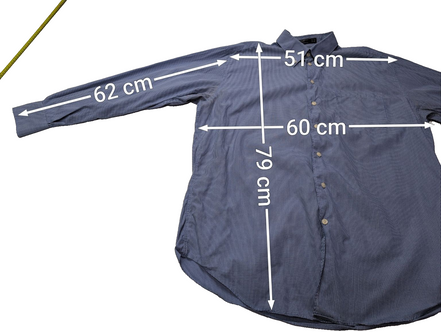 Chemise Nautica bleu uni taille XL #136msch