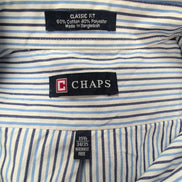 Chemise CHAPS à rayures bleues taille M/L #128e