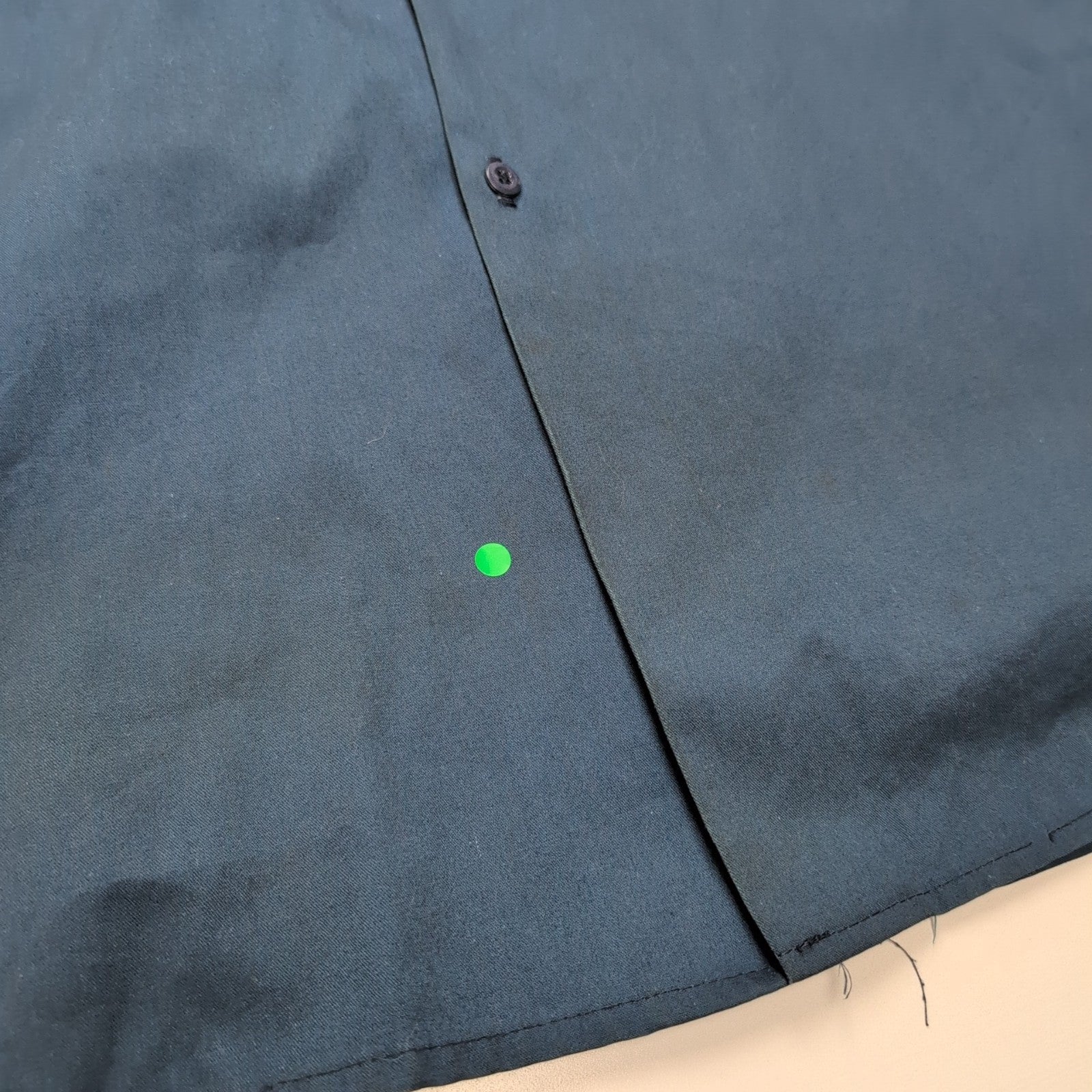 Chemise Dickies Made in USA L XL Bleu Marine Workwear 2 Poches Manches longues