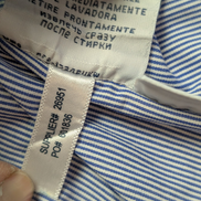 Chemise Polo Ralph Lauren Shirt M/L Regent Custom Fit Bleu Rayé Classique