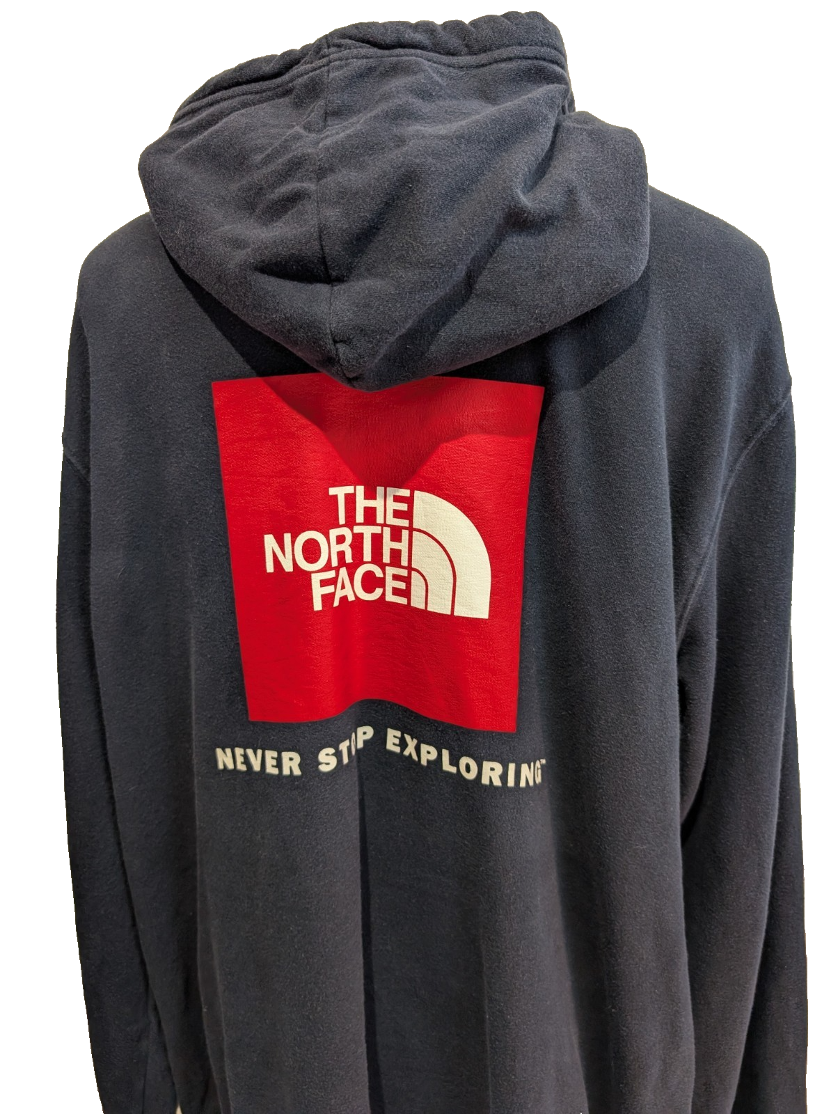 The North Face Sweat à Capuche Bleu Marine - Grand Logo au Dos - Taille XXL Homm
