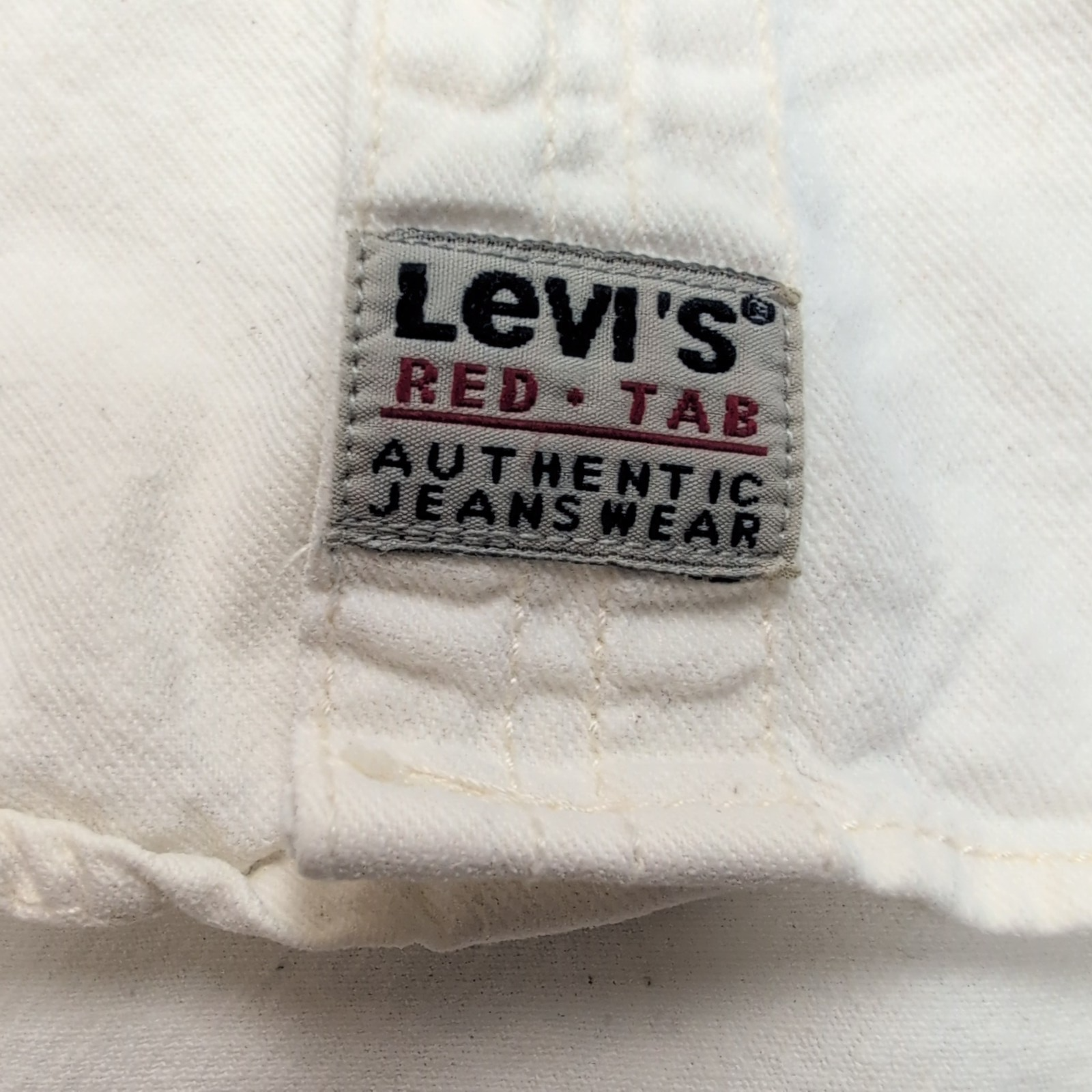 Levi's Chemise Denim Blanche Vintage Red Tab 100% Coton Homme Taille M