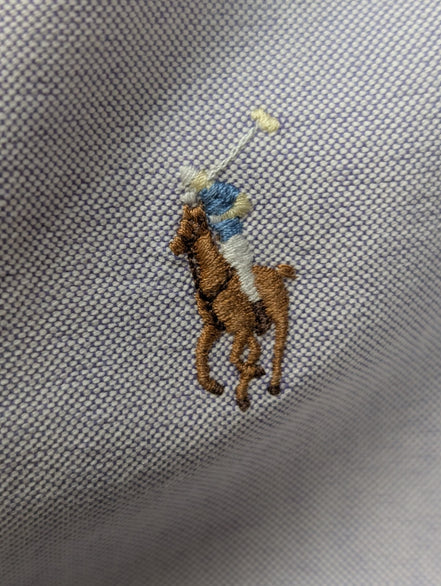 Chemise Ralph Lauren L Lilas Oxford Custom Fit Shirt Button Down Manches Longues