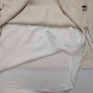 Pull Lauren Ralph Lauren Femme Blanc Crème Doublé Coton Taille M Excellent État