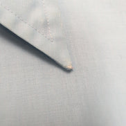 Chemise Sears XL Bleu Uni Col Pointe Manches Courtes Permanent Press
